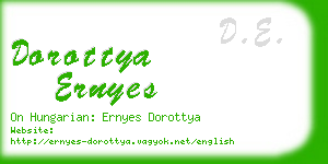 dorottya ernyes business card